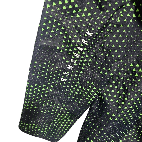 Gymshark Sport Windbreaker Jacket Men's Size Medium Fluo Lime Green Black A2A7I - Picture 8 of 9